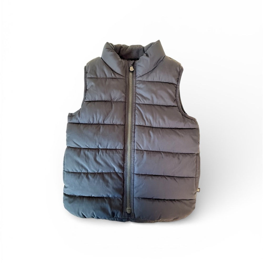 Gap kid's puffer vest boy's navy size 5 Cold Control water resistant spring fall